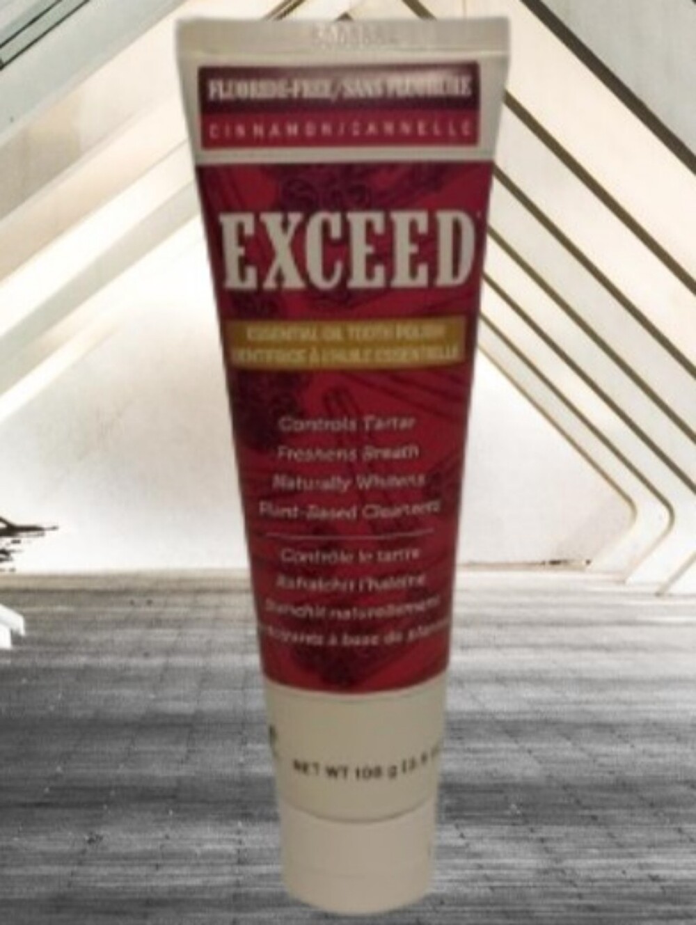 Exceed Essential Oil Tooth Polish Cinnamon Fluoride-Free 3.8oz - Whitening Clean